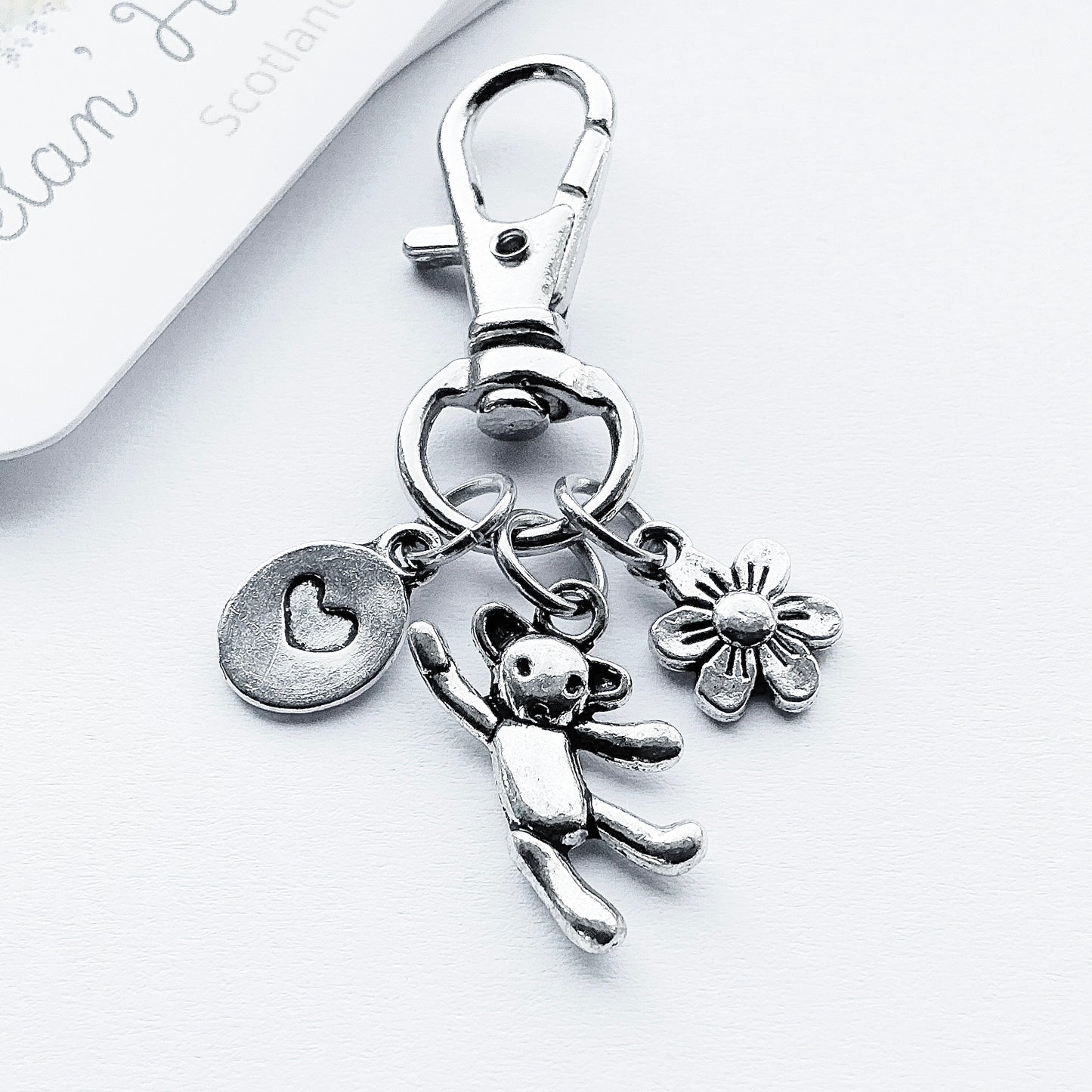 Small Teddy Bear Bag Charm. Bag Charms. Charms. Bear Bag Charm.