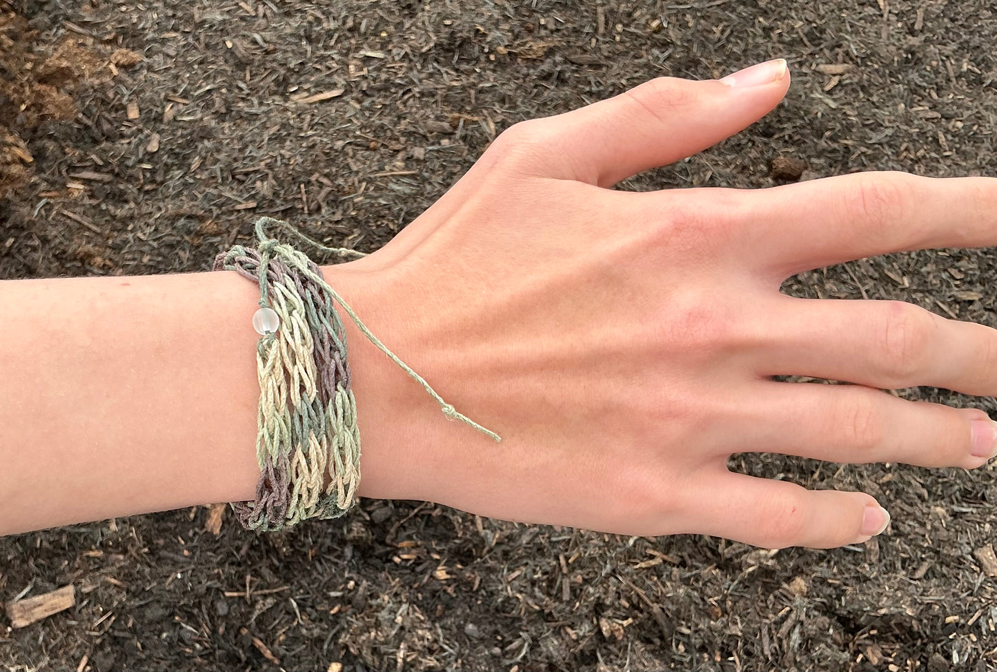 Green Camouflage Bracelet. Hemp Bracelet. Bracelets. Wrap Bracelet. Unisex Bracelet. Hemp Jewellery.