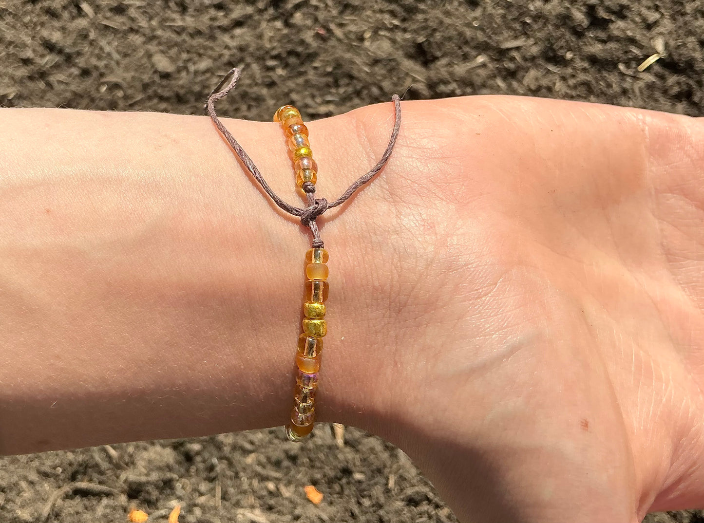 Gold Tone Seed Bead Bracelet. Seed Bead Bracelet. Handmade Bracelets. Beaded Bracelet. Beach Life Style Bracelet. Boho Chic. Boho Fashion. Boho Style Bracelet.