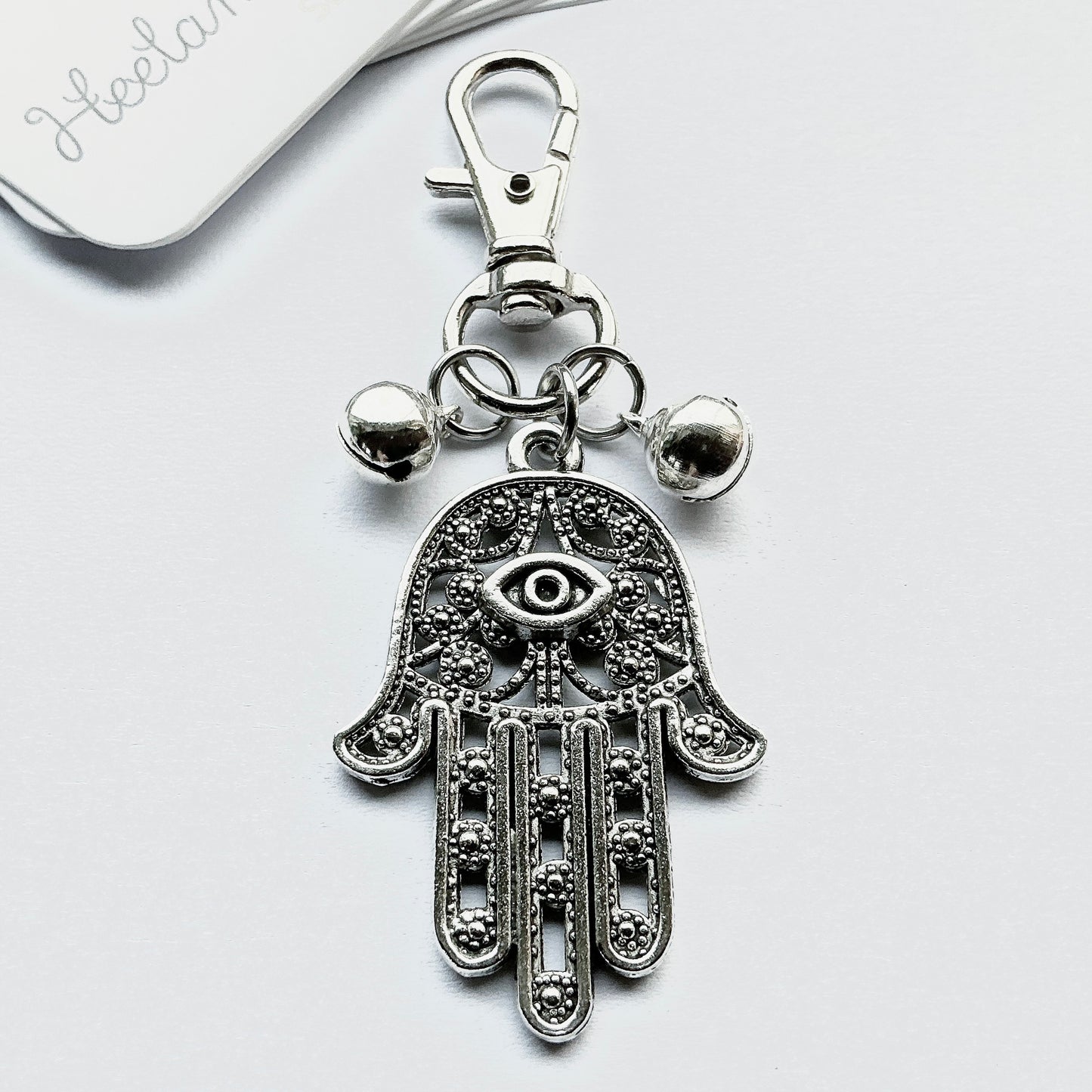 Small Hamsa Bag Charm. Bag Charm. Protection Charm. Metal Bag Charm. Charms. Bag Charms.