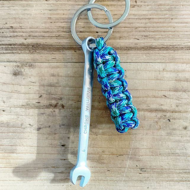 Keyring. Paracord Keyring. Spanner Keyring. Fathers Day Gift.