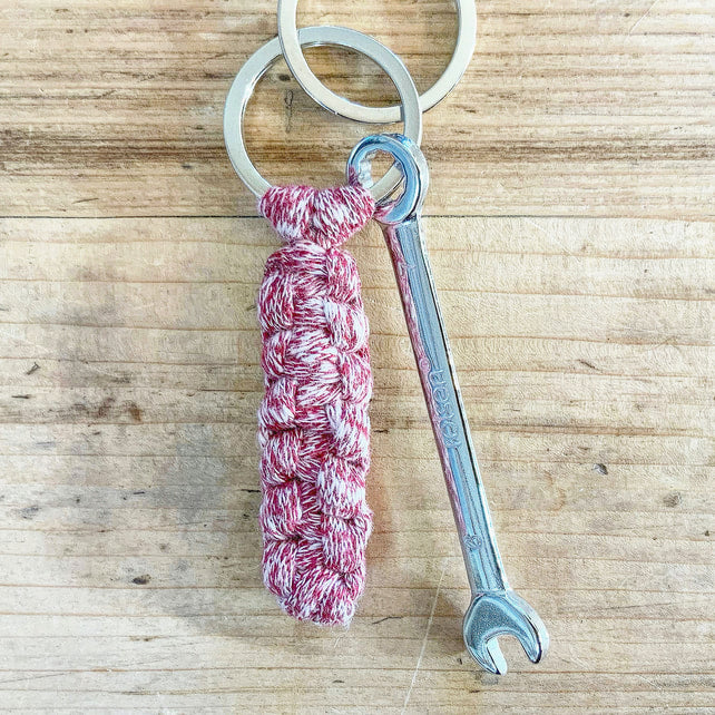Paracord Style Keyring. Spanner Keyring. Tool Keyring. Key Fob. Key Chain.