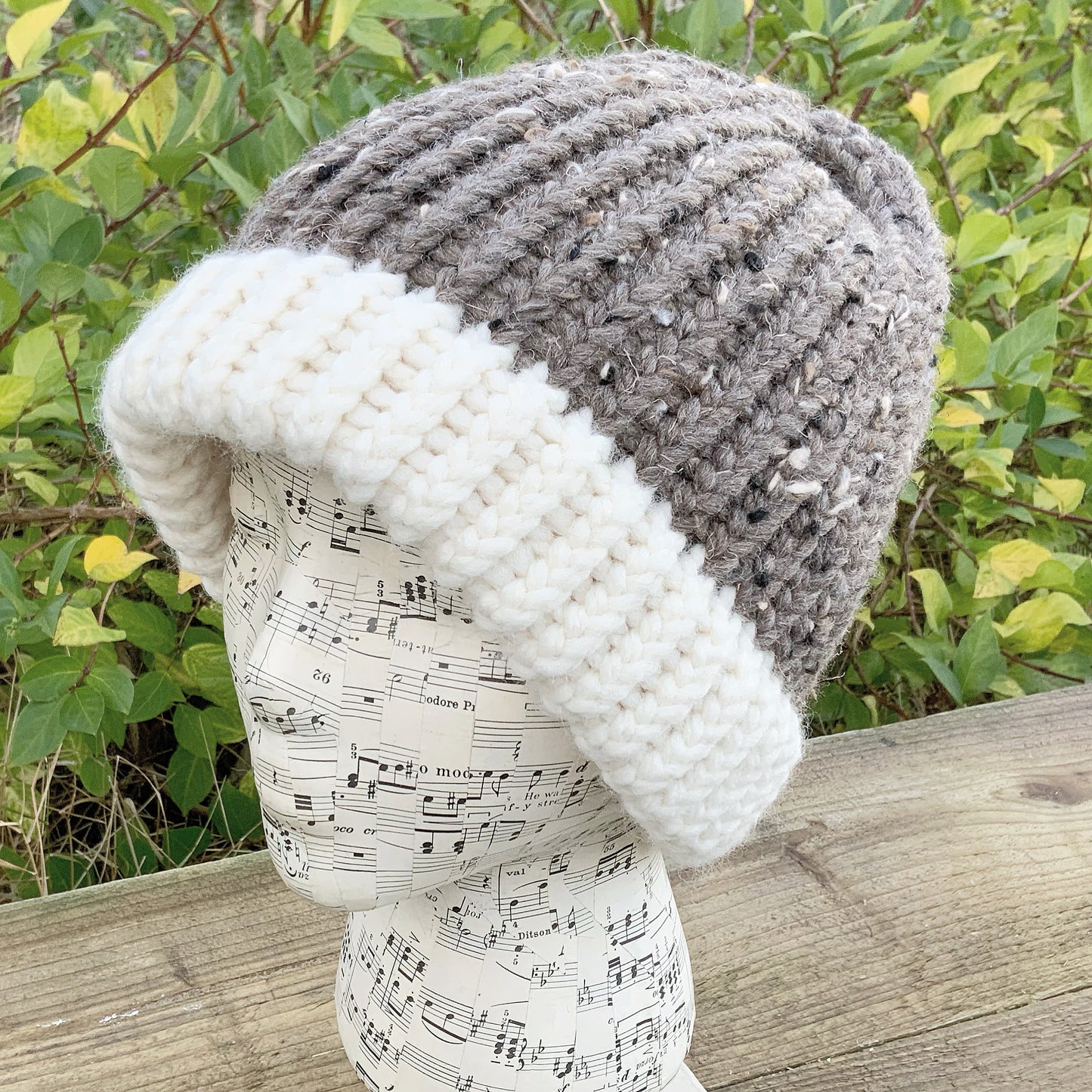 Chunky Knit Hat. Beanie. Fisherman Style Hat. Hand Knitted Hat.