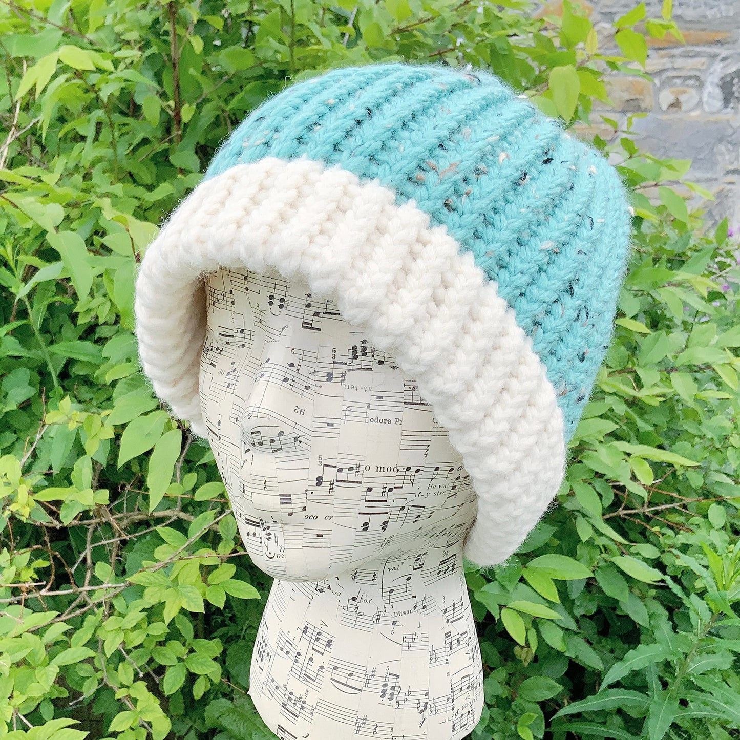 Chunky Knit Beanie. Chunky Knit Hat. Fisherman Style Hat. Woolly Hat. Woollen Hat.