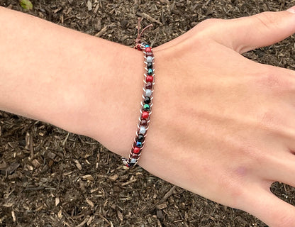 Unisex Seed Bead Bracelet. Glass Seed Bead Bracelet. Beach Style Bracelet. Beach Life. Boho Style Bracelet. Boho Chic. Casual Jewellery. Handmade Bracelet. Beaded Bracelet.