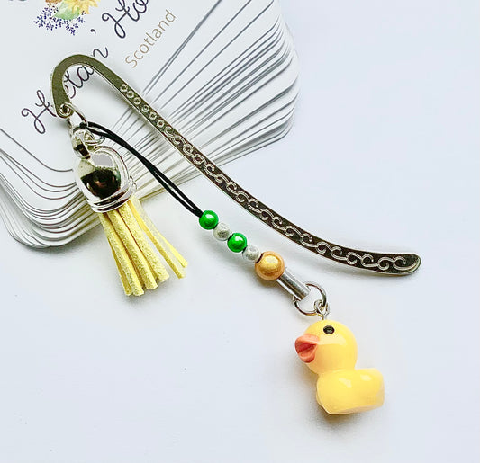 Rubber Duck Bookmark. Charm Bookmark. Miracle Bead Bookmark. Metal Bookmark.