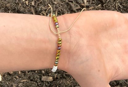 Glass Seed Bead Bracelet. Beaded Bracelets. Handmade Bracelets. Hemp Bracelet. Beach Life Style Bracelet. Boho Fashion Bracelet. Boho Chic. Boho Style Bracelet.