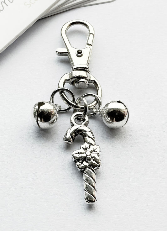 Small Candy Cane Bag Charm. Bag Charm. Candy Canes. Christmas Bag Charm. Charms.