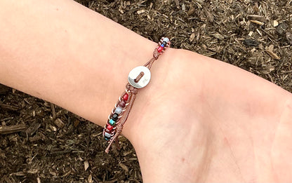 Unisex Seed Bead Bracelet. Glass Seed Bead Bracelet. Beach Style Bracelet. Beach Life. Boho Style Bracelet. Boho Chic. Casual Jewellery. Handmade Bracelet. Beaded Bracelet.