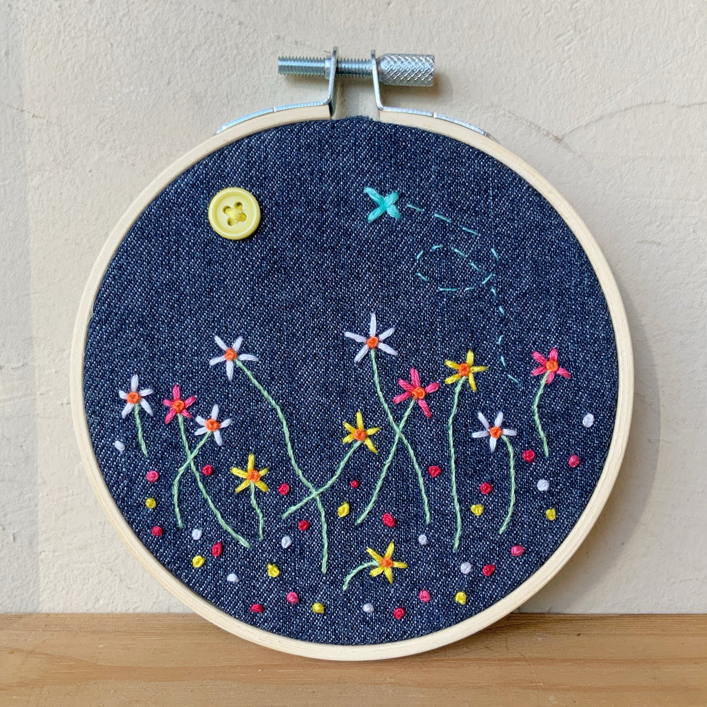 Wildflower Embroidered Hoop.